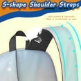 thumbnail image 5 of 17 Inch Lightweight Backpack,PVC Waterproof Oxford Fabric, Ergonomically Designed, with Large Capacity, Frozen Aesthetic Pattern, 5 of 5