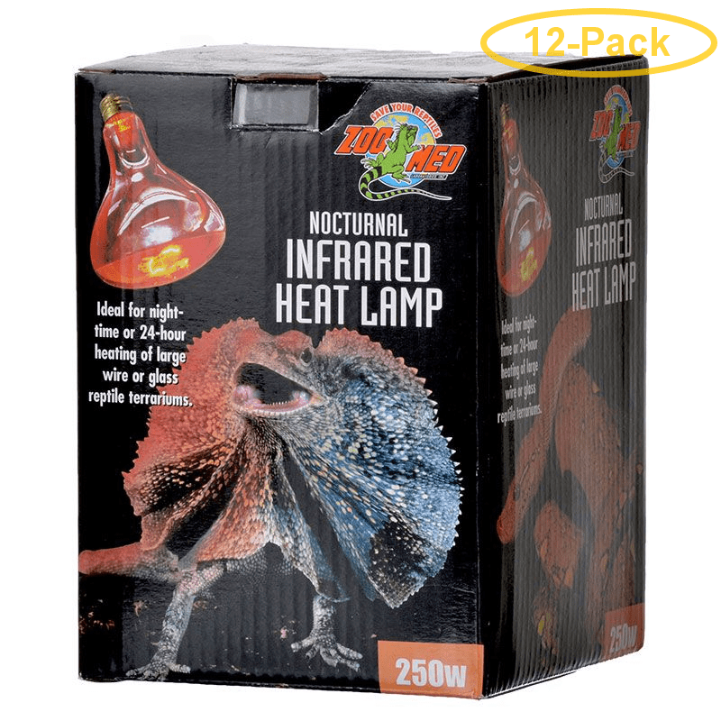 Zoo Med Nocturnal Infrared Heat Lamp 250 Watts Pack of 12 Walmart