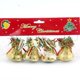 thumbnail image 1 of Adornos de campanas para árbol de Navidad | Campanas de plástico electrochapadas rojas y verdes de 4,5 cm con la frase "Feliz Navidad" | Colgantes decorativos para árboles, coronas, guirnaldas y, 1 of 2