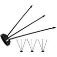 thumbnail image 5 of 4 Pcs Flag Pole Indoor Poles for outside House Office Black, 5 of 7