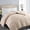 Beige, variant on King Size Down Alternative Comforter, Quilted All-Season Duvet Insert with Corner Tabs, Soft Lightweight Bedding, White 90x102 Inches