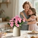 thumbnail image 5 of Ramo de claveles de seda | Flores artificiales para decoración del hogar | Arreglo floral 3D en plena floración | Centro de mesa para el Día de la Madre | Decoración de mesa para bodas, 5 of 6