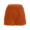 thumbnail image 6 of FRSASU Women's Sequin Shorts Sparkly Stretchy Night Out Party High Waisted Shorts Khaki, 6 of 9