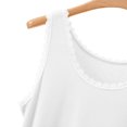 thumbnail image 7 of Ltctricy Womens Sleeveless Pajama Tops Lace Crew Neck Sleep Tank Tops Casual Loose Fit Loungewear Summer Clothing, 7 of 7