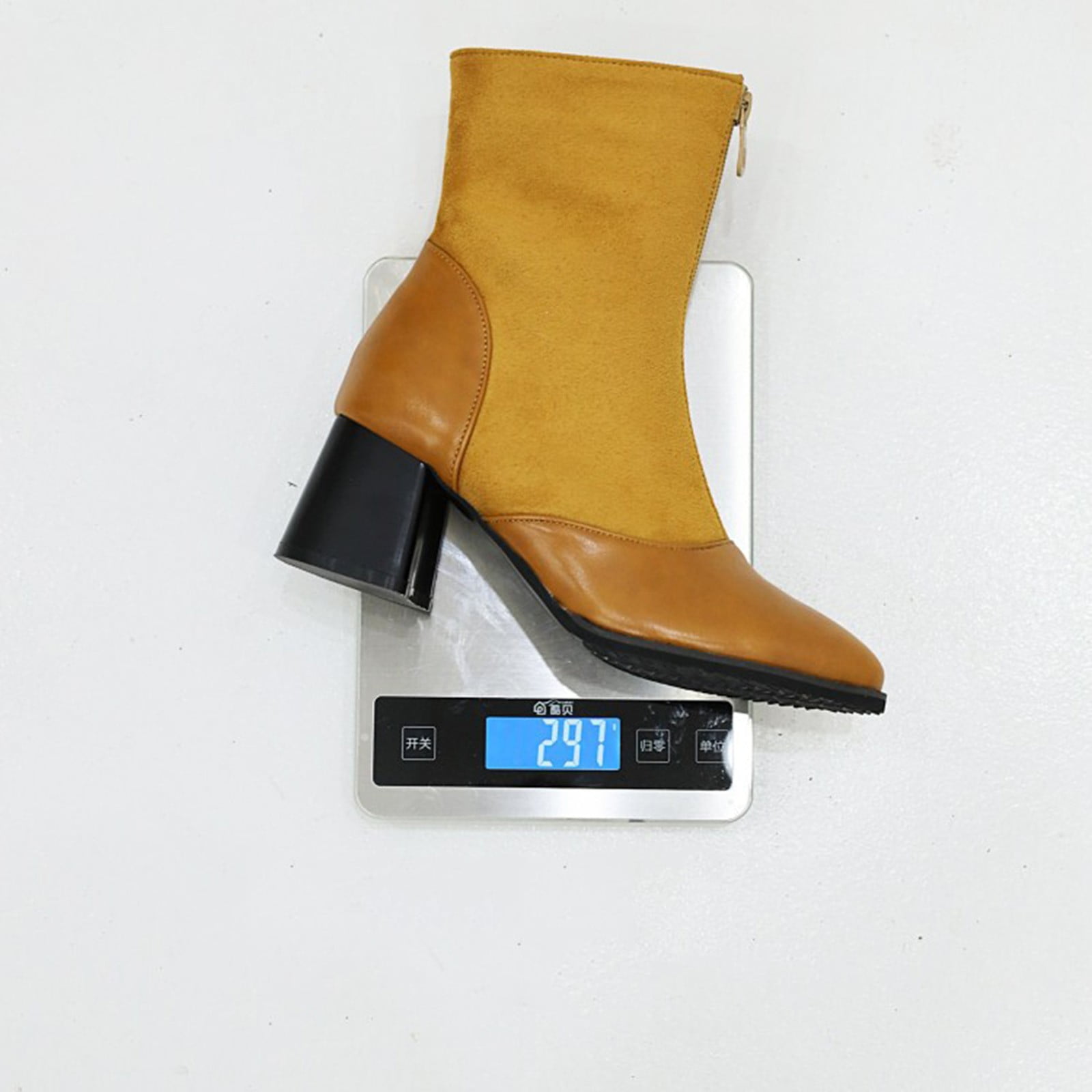 NOKIO Women'S Stylish Block Heel Ankle Boots Women Boots Heel