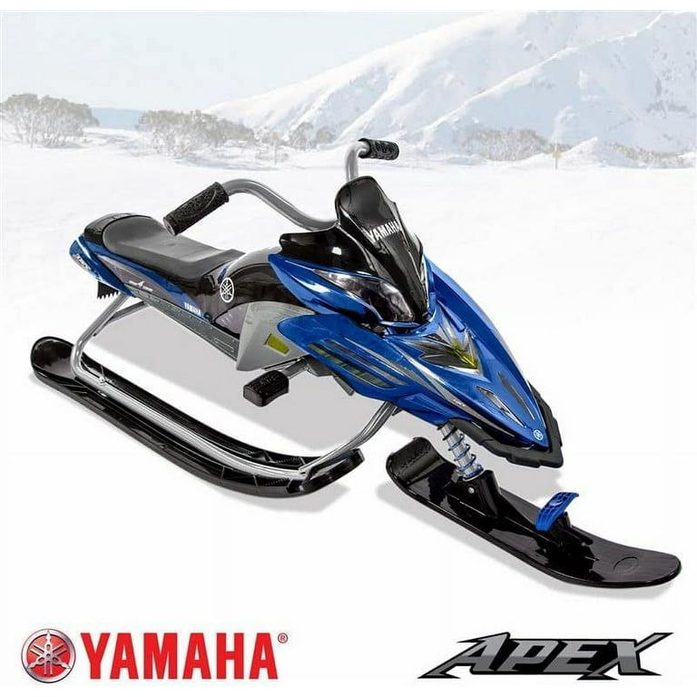 「LEAD SLED」　Night Blue 34×32 Yamaha Apex Snow Bike Sled with Steering Wheel and Foot
