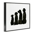 thumbnail image 2 of Stupell Industries Family Pet Silhouette Design Small Big Dogs Minimalist Design , 30 x 24, Design by Ethan Harper, 2 of 5