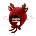 thumbnail image 3 of DHFJKG Adorable Baby Christmas Reindeer Beanie Ear Warmer Hat For Toddler 0-2 Years Old Festive Xmas Soft Hats, 3 of 7