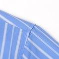 thumbnail image 6 of Mens Casual Striped Dress Shirts Stylish Long Sleeve Slim Fit Button Down Classic Shirt, Sky Blue1, Size XXXL, 6 of 7