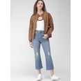 thumbnail image 5 of Luis Leather Chocolate Brown Leather Jacket For Women - Cafe Racer Full grain Real Lambskin Leather Jacket, 5 of 6
