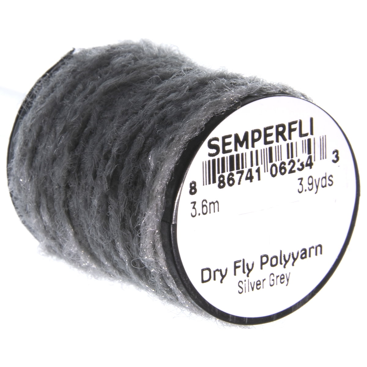 SemperFli Dry Fly Poly Yarn Silver Grey
