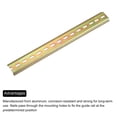thumbnail image 4 of 4 Pcs DIN Rail Slotted Iron Mounting Guide 12"(300mm) x 35mm x 6.5mm High Bronze Tone, 4 of 4