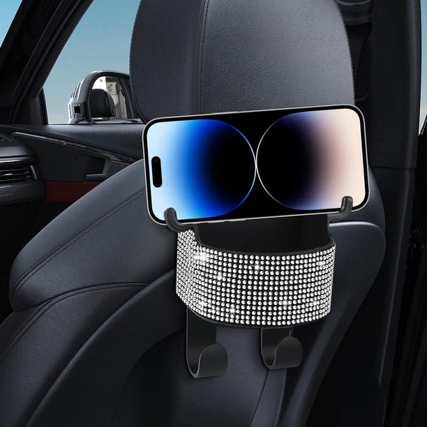Soporte para vasos y reposacabezas, gancho para vasos en el reposacabezas del coche, estructura metálica, diseño plegable, para camión, caravana, portavasos para coche, almacenamiento de