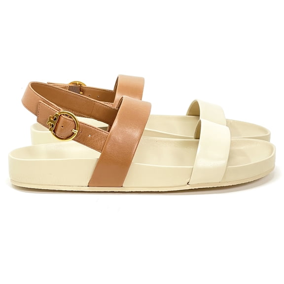 Tory Burch Women’s Colorblock Strap Sandal (Royal Tan / Dulce De Leche)