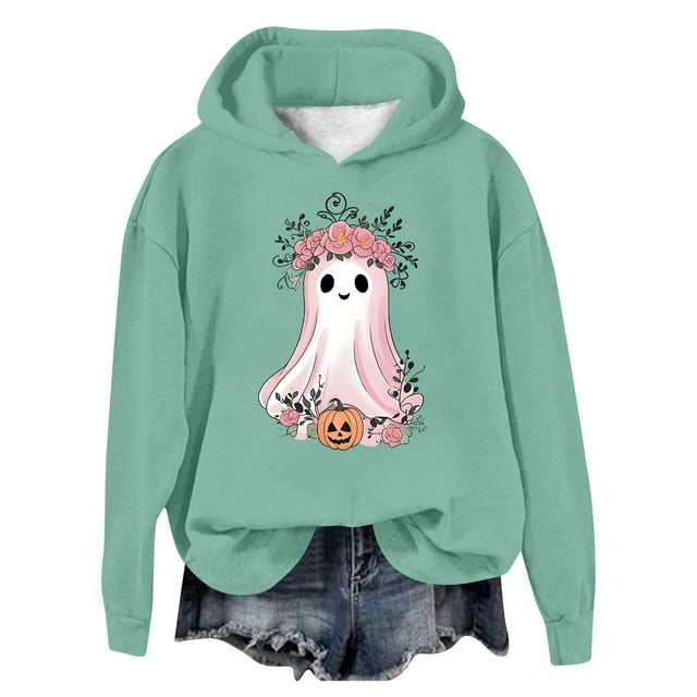 WEAIXIMIUNG Robe Chandail en Molleton Femmes Grande Taille Vêtements Automne et Hiver Tendance Chandail à Capuchon Imprimé Mignon Chandail à Capuchon Top Femmes