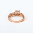 thumbnail image 4 of Elegante Anillo de Compromiso Zirconia Diamante Oro 14K Lam rosa 7, 4 of 8