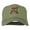 Olive, variant on Small Bison Mascot Embroidered Low Profile Cap - Khaki OSFM