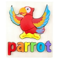 MeetYTOYS Wooden Puzzles Learning Toys, Animal Shape Jigsaw Puzzles Educational Preschool Gift(Colorful)