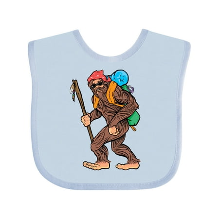 

Inktastic Bigfoot Trail Hiking Sasquatch Gift Baby Boy or Baby Girl Bib