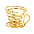 thumbnail image 2 of Colador de té con resorte, práctico soporte para colador de té, acero inoxidable oro, 2 of 9