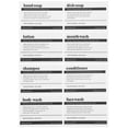 thumbnail image 1 of WORGEOUS 8 hojas de pegatinas para el baño Etiquetas adhesivas Etiquetas para el baño Etiquetas para cosméticos Pegatinas para el cuidado de la piel, 1 of 9