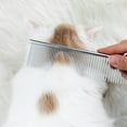 thumbnail image 3 of Stainless Steel Pet Grooming Comb for Cat and Dog Hair Care with Durable Tightly Spaced Teeth Design, 3 of 6