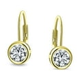 thumbnail image 2 of Bling Jewelry Womens 50CT Brilliant Cut CZ Drop Earrings Gold Plated Sterling Silver, 2 of 5