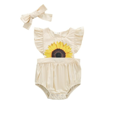 

Pimfylm Girls Shapewear Bodysuits Baby Organic Cotton Rib Bodysuits Summer Beige 0-6 Months