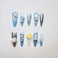 thumbnail image 3 of Pure Handmade Press on nails, JC Press On Nails Kit , Short Length Nail Press Ons, Durable, Easy Application, Stylish Impress Press On Nails,Perfect for Daily Wear & Special Occasions（E21 M）, 3 of 5