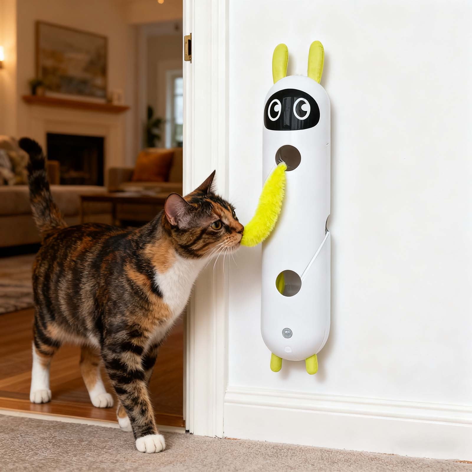 Interactive Cat Exercise Toy 1575 Inch Automatic Play Brain Boosting Training Functions Enrichment For Indoor Pet Activity