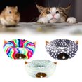 thumbnail image 7 of Fakrich Cat Tunnel Bed, Cat Tunnels for Indoor Cats with Washable Circle Cushion, Multifunctional Peekaboo Cat Cave Tubes Tunnel, Peekaboo Cave Playground for Kitten Rabbit Hideaway(Stars), 7 of 7