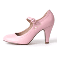 thumbnail image 2 of J. Adams Pixie Mary Jane Pumps - Retro Vintage High Heels - Comfortable Oxford Dress Shoes for Women with Ankle Strap, 2 of 7