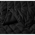 thumbnail image 2 of Sheetsnthings Velvet Black Fluffy Coverlets, King/California King Oversized 3pc Quilt Set (110-Inch Wide x 96-Inch Long) All Seasons Bedspread with Embroidered Mini Dots, 2 of 2