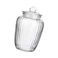 thumbnail image 1 of veasfak Airtight Food Jar 2000ml Multipurpose Large Glass Jar for Spice Coffee Beans Vertical stripes, 1 of 9