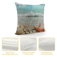 thumbnail image 4 of Shiartex Beach Farmhouse Decoration Throw Pillow Cover, Seashells Starfish Conch Waves Ocean Pillow Cover Pillowcase Summer Outdoor Cushion Covers for Bed, Living Room, Couch White, 4 of 5