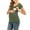 Green, variant on YanHoo Women's Maternity Nursing Tops Short Sleeve Double Layer Breastfeeding Tee Shirts S-XXL