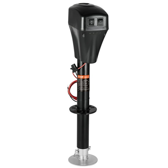 FGYRYK Electric Trailer Jack 5000 lbs Power Tongue Jack with LED Light, Hand Crank & Waterproof Cover for RV, Camper & Utility Trailers