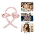 thumbnail image 3 of Hair Curling Rod Ribbon Heatless Foam Hair Roller Clip Reusable Portable Wrap Headband, 3 of 9