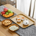 thumbnail image 5 of Xmarks 2pcs Plastic Plates Indoor and Outdoor Use Wood Grain Plates and Bowls Dinnerware Sets Summer Fall Camping Dish, 5 of 9