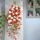 thumbnail image 1 of Plantas Artificiales Colgantes con Flores - Impermeables Resistentes Al Viento con Flores, Rojo MNFD, 1 of 6