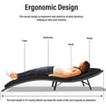thumbnail image 5 of VRQNDHT Patio Chaise Lounge Set 3 Pieces Outdoor Lounge Chair with Rattan Adjustable Backrest Armrest and  for Beach Patio Sand  for Poolside Backyard Porch, 5 of 7