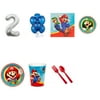 Super Mario Party Supplies Party Pack For 32 With Silver #2 Balloon