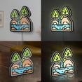 thumbnail image 2 of Mountain 3D Novelty Light Box, Nature Landscape Wall Light Featuring Forest and Waterfall Scene for Adventure and Cabin Decor (Width 12 inch, 30cm), 2 of 9