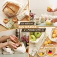 thumbnail image 3 of 25 X 30 Cotton Cloth Bags Set Of 10 Pieces - Drawstring Bags Bread Bags Fruit And Vegetable Bags - Storage - Shopping Nets Vegetable Net Diy Sustainab, 3 of 5