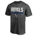thumbnail image 2 of Men's Charcoal Kansas City Royals Win Stripe Logo T-Shirt, 2 of 3