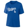 thumbnail image 2 of Women's Fanatics Royal Los Angeles Dodgers Lockup Legacy T-Shirt, 2 of 3