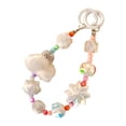 thumbnail image 1 of Accesorios De Pulsera Con Asa De Bolso Con Cuentas, Colgante De Ropa, Cadena De Teléfono Con Cuentas, Color Blanco, 1 of 8