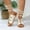 White, variant on Gspmoly Ballet Flats Shoes for Women, Women's Fashion Casual Summer New Solid Color Round Toe Comfortable Foot Ring Strap Beach Sandals Flats Shoes Women Dressy Comfortable Pink 41