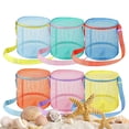 thumbnail image 3 of Beach Toy Bag, Portable Sea Shell Collecting Storage Pouch, Multifunctional Sand Toy Organizer, Ideal Beach Vacation Essential for Kids Outdoor Sandbox and Travel Use, 3 of 6