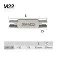 thumbnail image 1 of Bgsha 1PC Broken Head Taps Set Hex Double Head Screw Tap Extractor -M22, 1 of 6